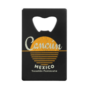 Cancun Yucatan Mexico Sun Kredietkaart Flessenopener