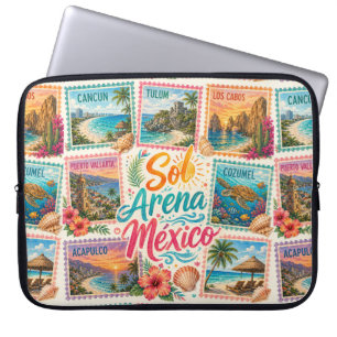 Cancun Zon Zand Mexico Mooie Stranden Tropisch Laptop Sleeve