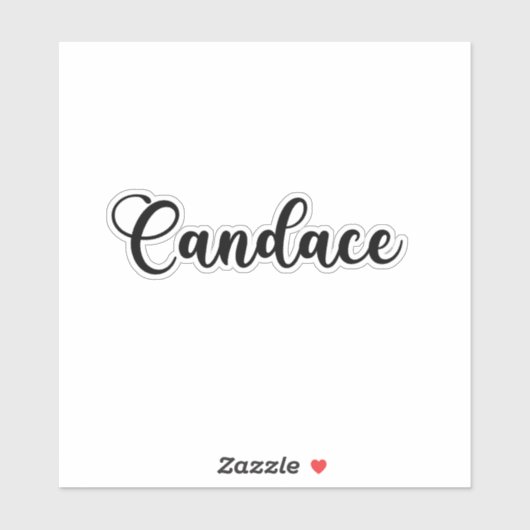 Candace Naam - Handgeschreven kalligrafie Sticker (Vel)