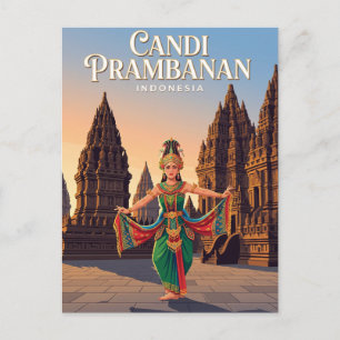 Candi Prambanan Indonesië Briefkaart