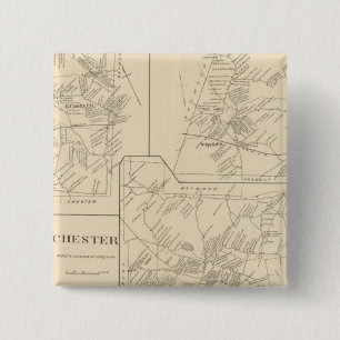 Candia, Epping Vierkante Button 5,1 Cm