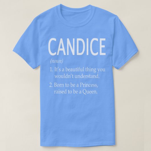 Candice Naam Gift T-shirt (Design voorkant)