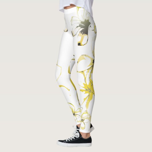 Candid Plumeria Leggings (Links)