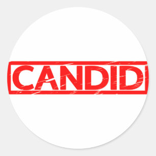 Candid Stamp Ronde Sticker