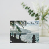 Candidasa Beach, Bali Feestdagenkaart (Staand voorkant)