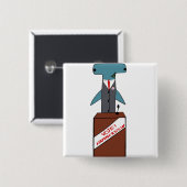 Candidate Hammerstein-toets Vierkante Button 5,1 Cm (Voorkant /achterkant)