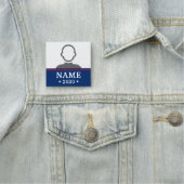 Candidate name political election campaign photo naamplaatje (In situ)