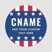 Candidate name slogan political election campaign naamplaatje (Voorkant)