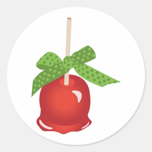Candide Apple Ronde Sticker (Voorkant)