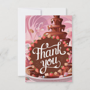 Candies Cute carte de remerciements au chocolat