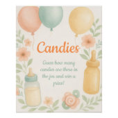 Candies Guessing Game Poster (Devant)