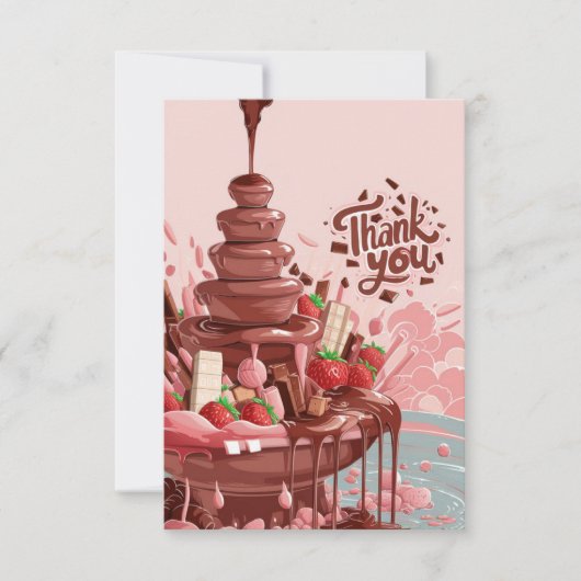 Candies Salutation carte de remerciements au choco (Devant)