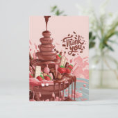 Candies Salutation carte de remerciements au choco (Debout devant)