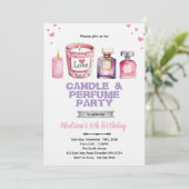 Candle and Perfume party invitation (Debout devant)