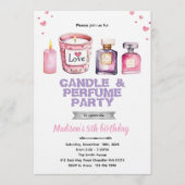 Candle and Perfume party invitation (Devant)