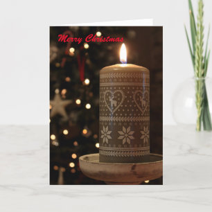 Candle Christmas wenskaart Feestdagen Kaart