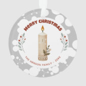 Candle Foliage Christmas Family Holiday (dos)