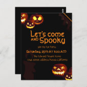 Candle Halloween Party Invitation Kaart (Voorkant / Achterkant)