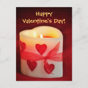 Candle Heart Valentijnsdag Briefkaart