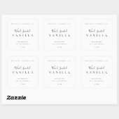 Candle Jar Label Minimal Business Branding Sticker (Vel)