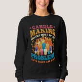 Candle Making Cat  Candle Maker 1 Trui (Voorkant)