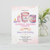 Candle making party invitation (Debout devant)