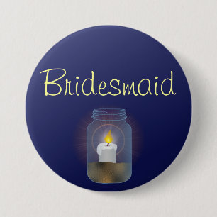 Candle Mason Jar Button