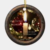 Candle Memorial Noël ornement en céramique (Devant)