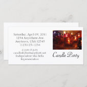 Candle Party Photo Invite (Voorkant / Achterkant)