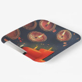 Candle Red Christmas  Papieren Bordje (Gebogen)