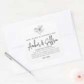 Candle saffron and amber simple ingredient vierkante sticker (Envelop)