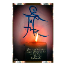 Candle & Sigil met een citaat van Linandara Poster
