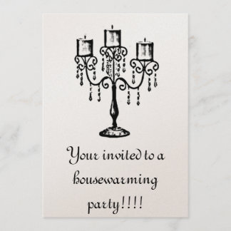 candleabra huisverwarming kaart