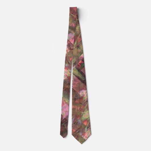 Candlelight Blocks – Abstract Metallic Stropdas (Achterkant)