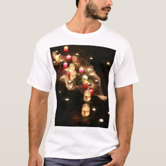 Candlelight Forest Heren T-Shirt – Aanpasbaar