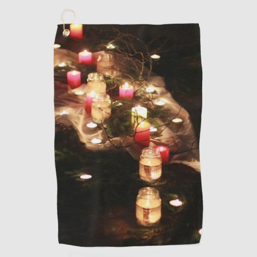 Candlelight Glow Golfhanddoek –  (Voorkant)
