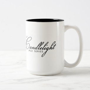Candlelight Jazz herdenkingsMok (15 oz) Tweekleurige Koffiemok