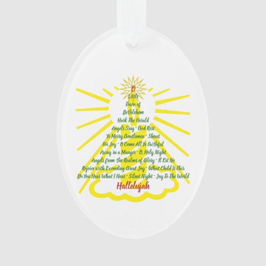 Candlelight Song List Ornament (voorkant)