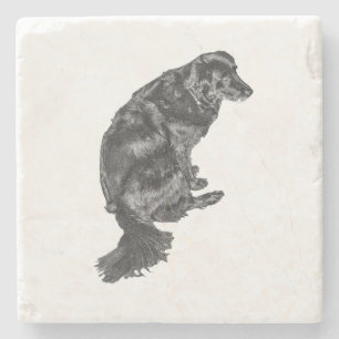 Candlelight Table Hush — Retriever Stenen Onderzetter