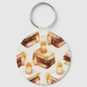 Candlelit Books Cozy Reader Sleutelhanger (Voorkant)