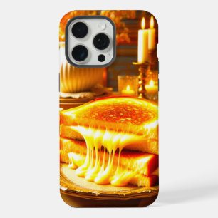 Candlelit Comfort Meal: Gegrilde Kaas Sandwich iPhone 15 Pro Max Hoesje