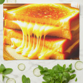 Candlelit Comfort Meal: Gegrilde Kaas Sandwich Theedoek (Gevouwen)