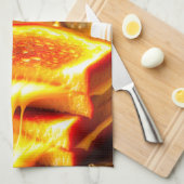 Candlelit Comfort Meal: Gegrilde Kaas Sandwich Theedoek (Quarter Fold)