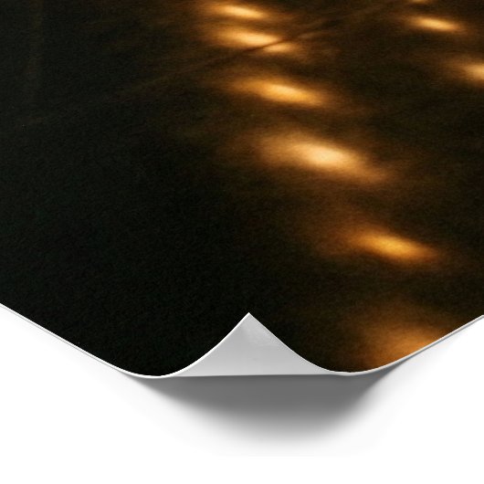 Candlelit Corridor Endless Light Path Poster (Hoek)