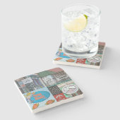 Candler Park, Atlanta Marble Onderzetters (Zijkant)