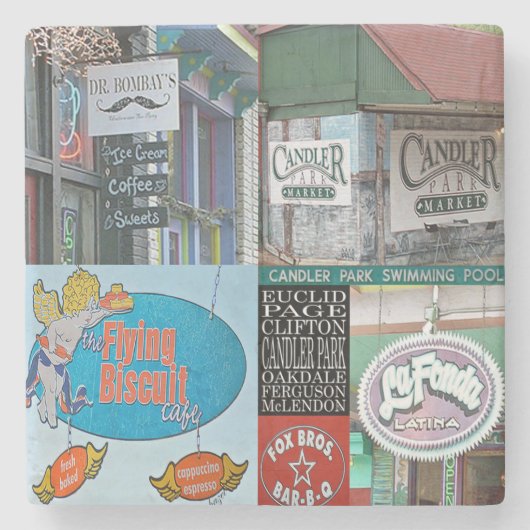 Candler Park, Atlanta Marble Onderzetters (Voorkant)