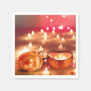 Candles Paper Napkin Servet