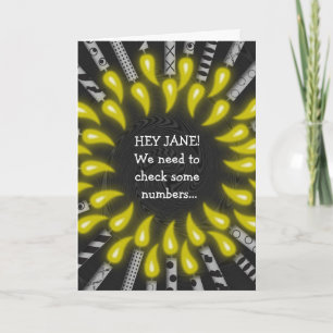 Candles Senior Citizen Birthday Card Kaart