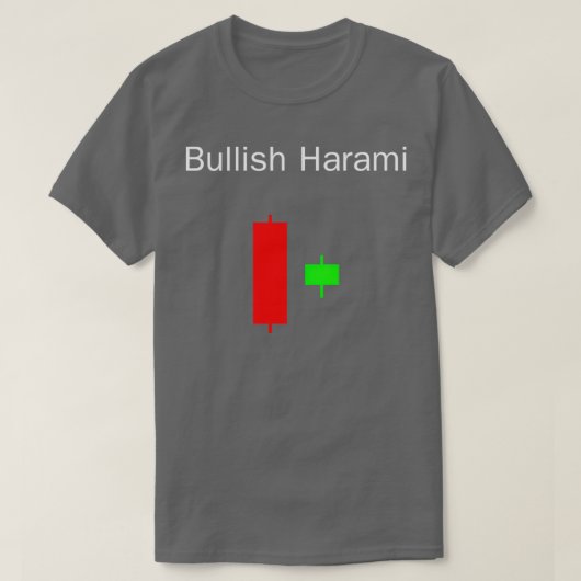 Candlestick Pattern Bullish Harami T-shirt (Design voorkant)