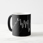 Candlestick Stock Market Chart Magische Mok (Voorkant links)